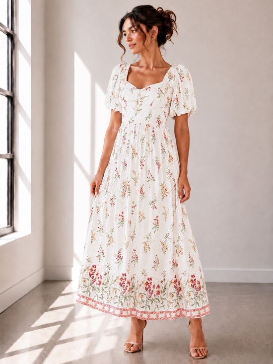 Dresses & Skirts - 452. Boho Wildflower Whisper Maxi Dress Floral